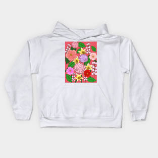 Bouquet of Flowers Kids Hoodie